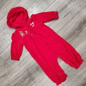 Gymboree fleece one-piece footless size 6-12 mos